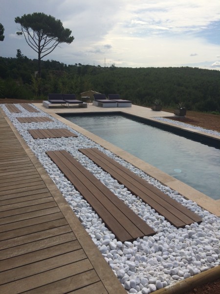 Terrasse piscine bois Meyreuil