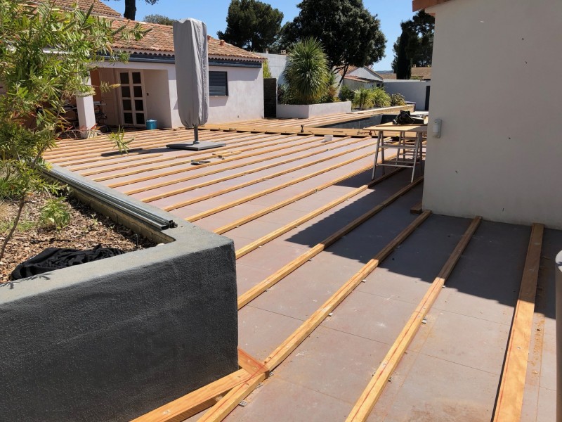 TERRASSE BOIS IPE LANCON DE PROVENCE